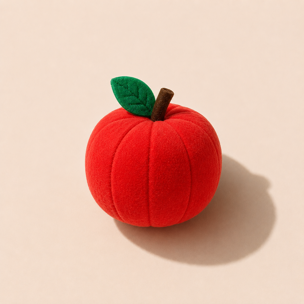 Apple Squeaker Dog Toy