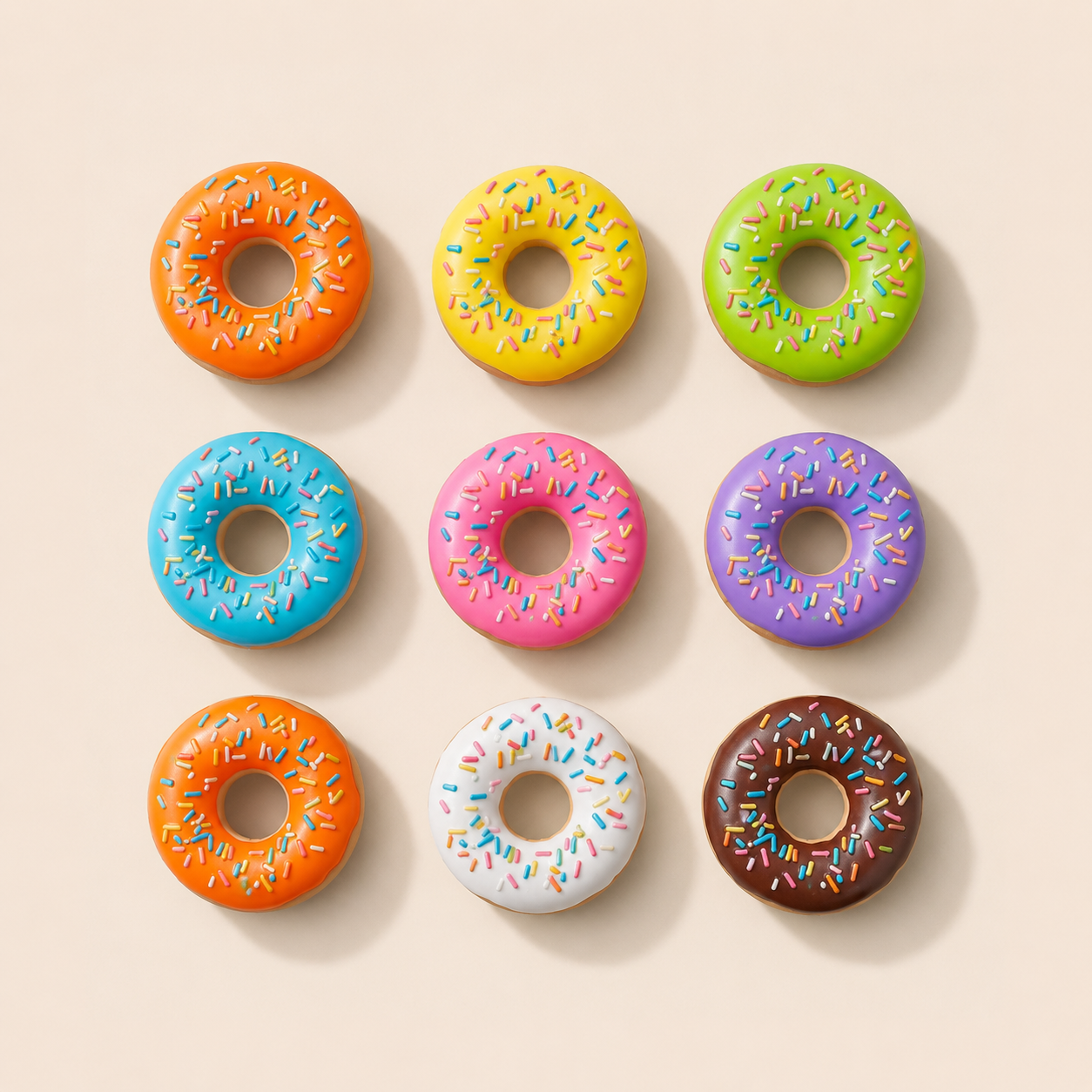 Squeaky Donut Dog Toy